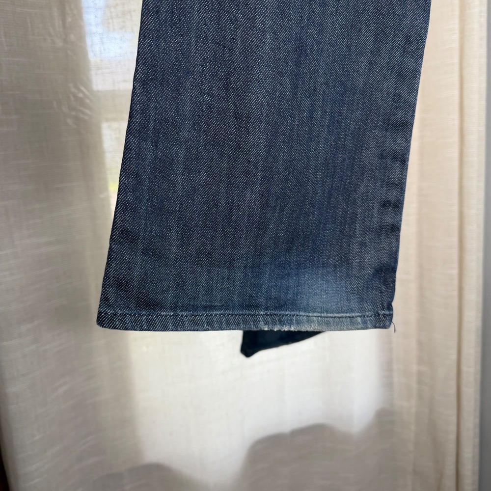 7 For All Mankind A Pocket Flare Jeans Dark Wash‎ Blue Denim Women's Size 26 - Picture 7 of 11